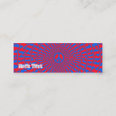 平和赤細い スキニー名刺 (裏面)