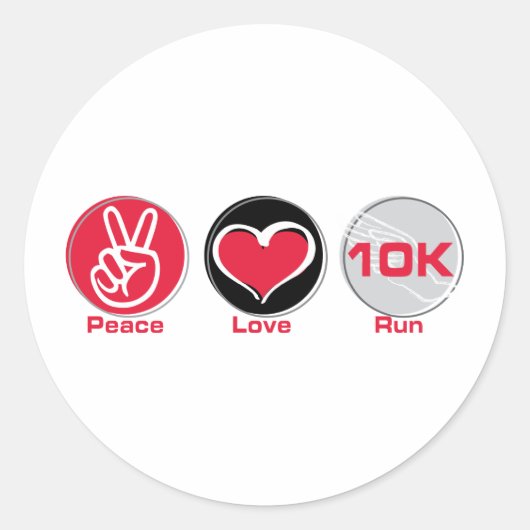平和走愛10K ラウンドシール (正面)