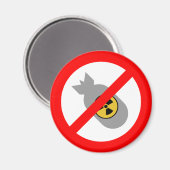 平和運動ストップ!核爆弾はダメ! マグネット (正面/裏面)