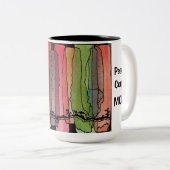 平和部隊のお母さんのマグ ツートーンマグカップ (正面右)