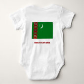 平和部隊のパパ ベビーボディスーツ (裏面)