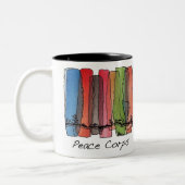 平和部隊のマグ ツートーンマグカップ (左)