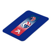 平和部隊の鳩の盾 マグネット (左側)