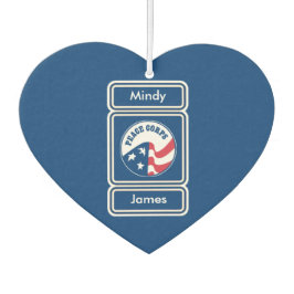 平和部隊カスタムウェディングエアフレッシュナーの好意 カーエアーフレッシュナー