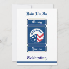 平和部隊結婚式招待状 招待状