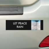 平和雨を許可して下さい バンパーステッカー (車上)