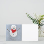 平和雪だるまフォトカード シーズンカード (スタンド正面)