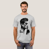 平和静かを愛する人への贈り物 – 静かなシンボル Tシャツ (正面フル)