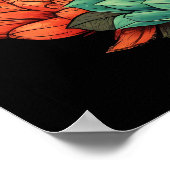 平和顔仏 |デジタルアートポスター ポスター (角)