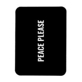平和願い白黒シンプルアンチ戦争抗議 マグネット (縦)
