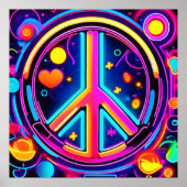 平和鮮やかサインデザイン ポスター (正面)