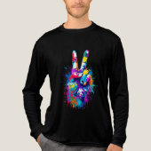 平和鮮やか標識 トライブレンドＴシャツ (正面)