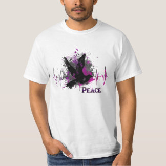 平和鳩の人のTシャツ Tシャツ
