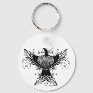 平和鳩の入れ墨の芸術のkeychain キーホルダー