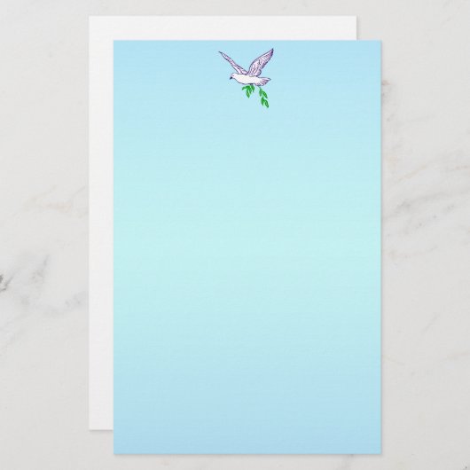 平和鳩の文房具 便箋 (正面/裏面)