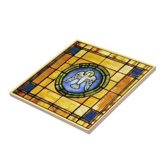 平和鳩の窓のセラミックタイル タイル (側面)