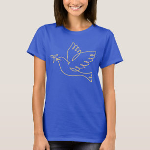 平和鳩アイコン Tシャツ