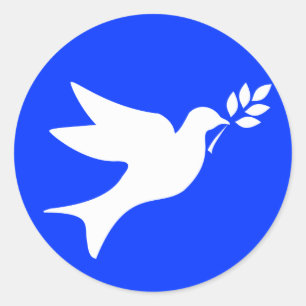 平和鳩 ラウンドシール