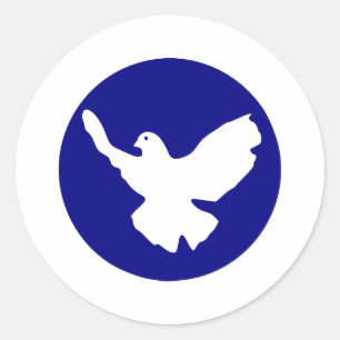 平和鳩 ラウンドシール