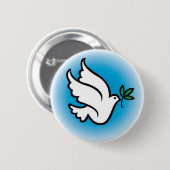 平和鳩 缶バッジ (正面&裏面)