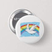 平和鳩 缶バッジ (正面&裏面)