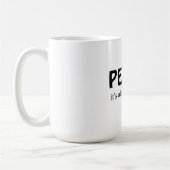 平和、それはすべて心の中に コーヒーマグカップ (左)