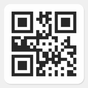 平和☮の記号 -- QRコード スクエアシール