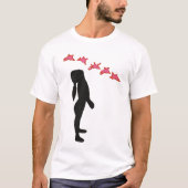 平和、もはや戦争の基本Tシャツ、ホワイト Tシャツ (正面)