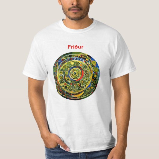 平和 - アイスランド語 Tシャツ (正面)