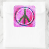 ...平和…オリジナルの色を修復してアート… スクエアシール (バッグ)