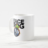 平和、カエル2 コーヒーマグカップ (正面左)