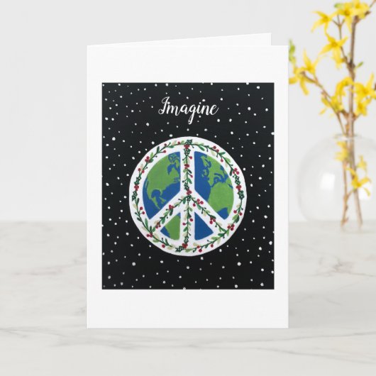 平和 カード (黄色い花)