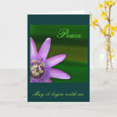 平和 カード (黄色い花)