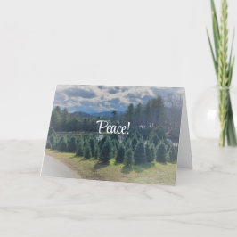 平和、クリスマス折り返しグリーティングカード カード