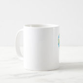 平和，シンボル，エンブレム コーヒーマグカップ (正面左)