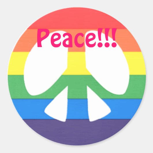 平和!!!シール ラウンドシール (正面)