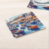 平和 スクエアペーパーコースター (アングル)