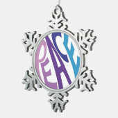 平和 スノーフレークピューターオーナメント (右)