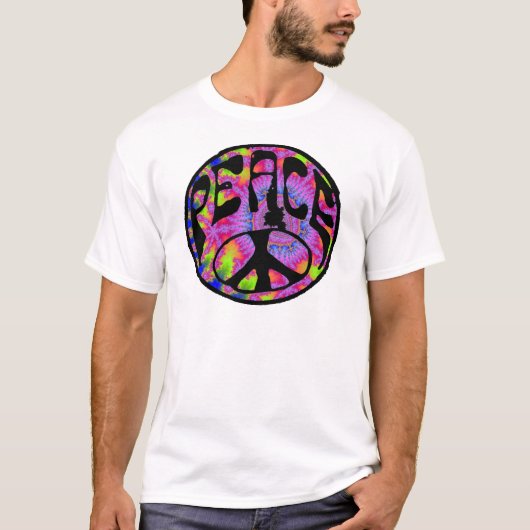 平和-タイによって染められる背景 Tシャツ (正面)