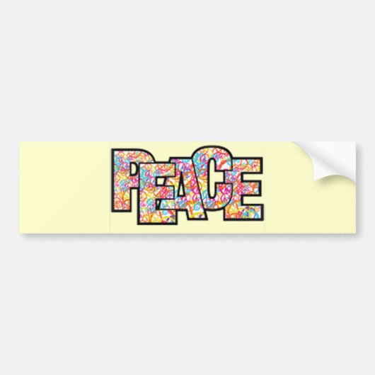 平和 バンパーステッカー (正面)