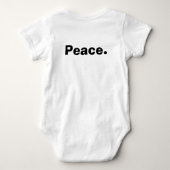平和 ベビーボディスーツ (裏面)