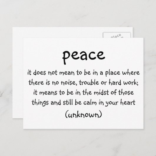 平和 ポストカード (正面/裏面)