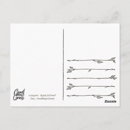 平和。 ポストカード (裏面)