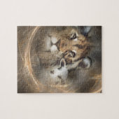 平和"ライオンの子ヒツジ"の宗教christionのギフトイエス・キリスト ジグソーパズル (横)