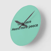 平和 ラウンド壁時計 (傾斜)