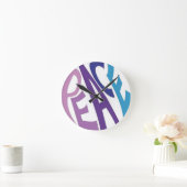 平和 ラウンド壁時計 (ホーム)