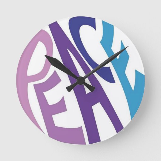 平和 ラウンド壁時計 (正面)