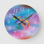 平和 ラウンド壁時計 (正面)