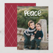 平和 | 休日の写真入りカード シーズンカード (正面/裏面)