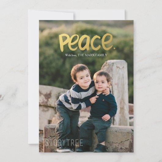 平和 | 休日の写真入りカード シーズンカード (正面)